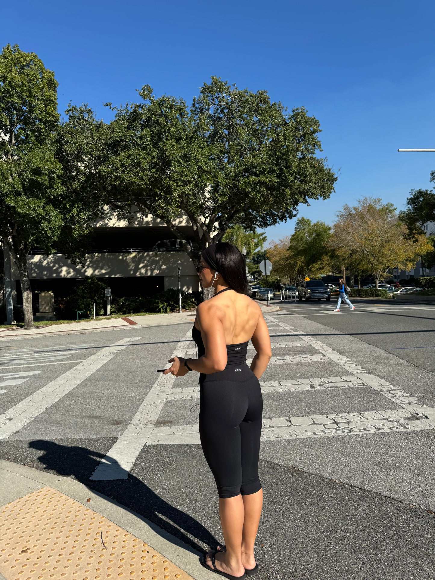 Levé Halter Neck Mid Vest with Built in Bra