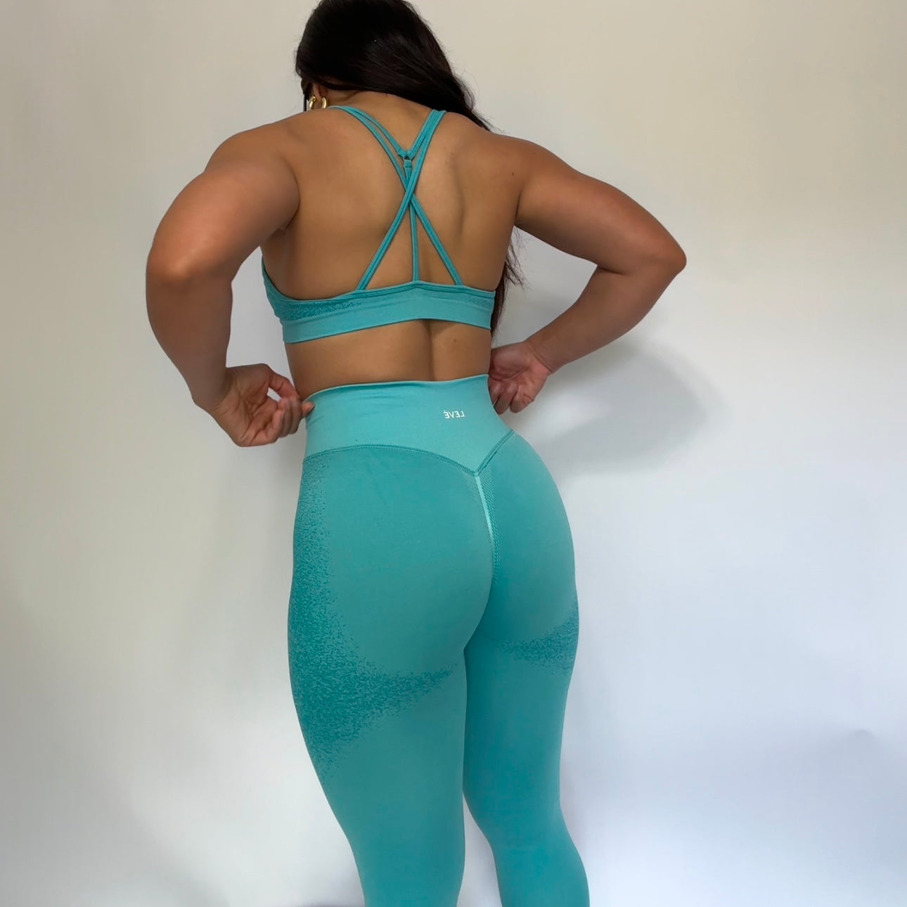 Blue Seamless Leggings