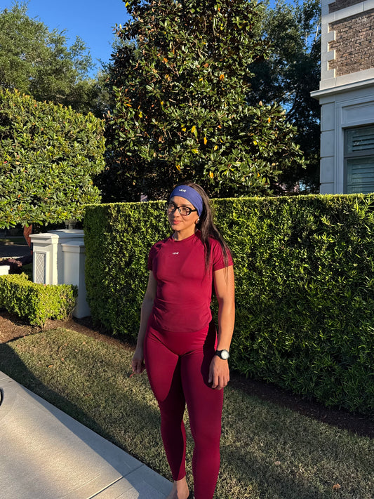 Elevé Wine Seamless Leggings