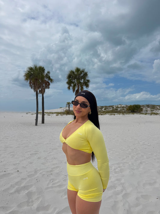 Yellow Seamless Short