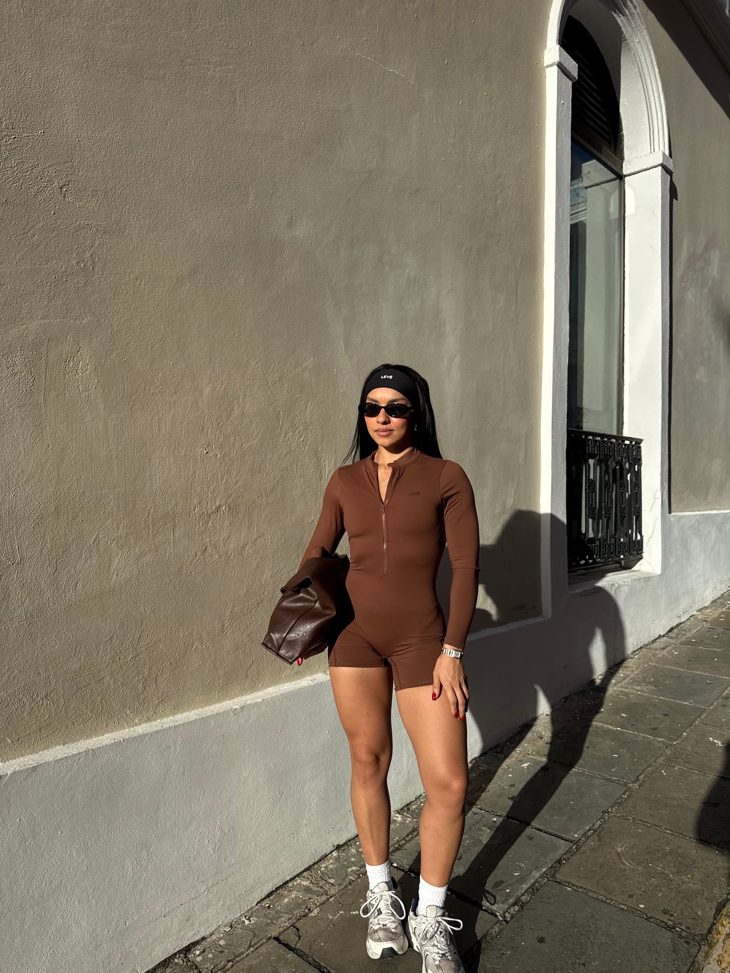 PRE-ORDER CARIBEÑA BROWN ROMPER