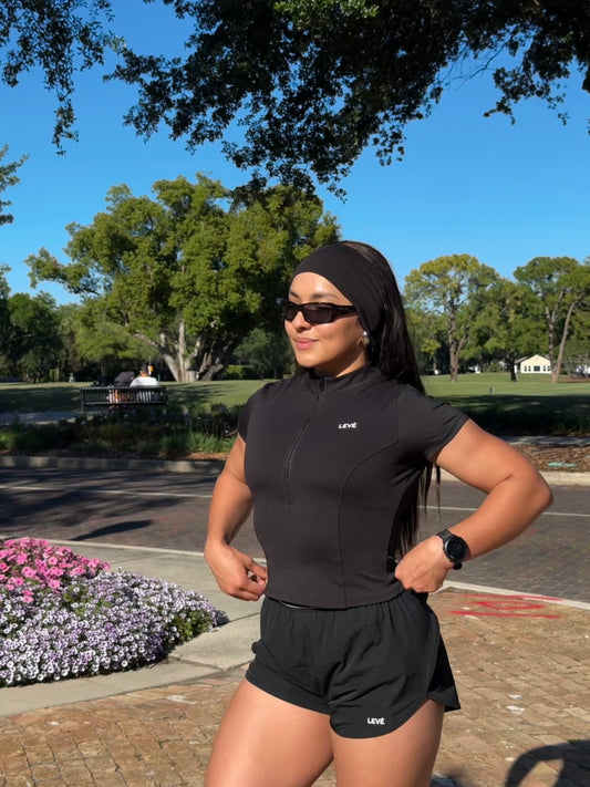 Levé Running Top Black