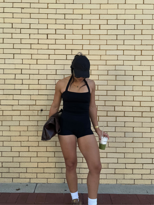 Black High Rise Short