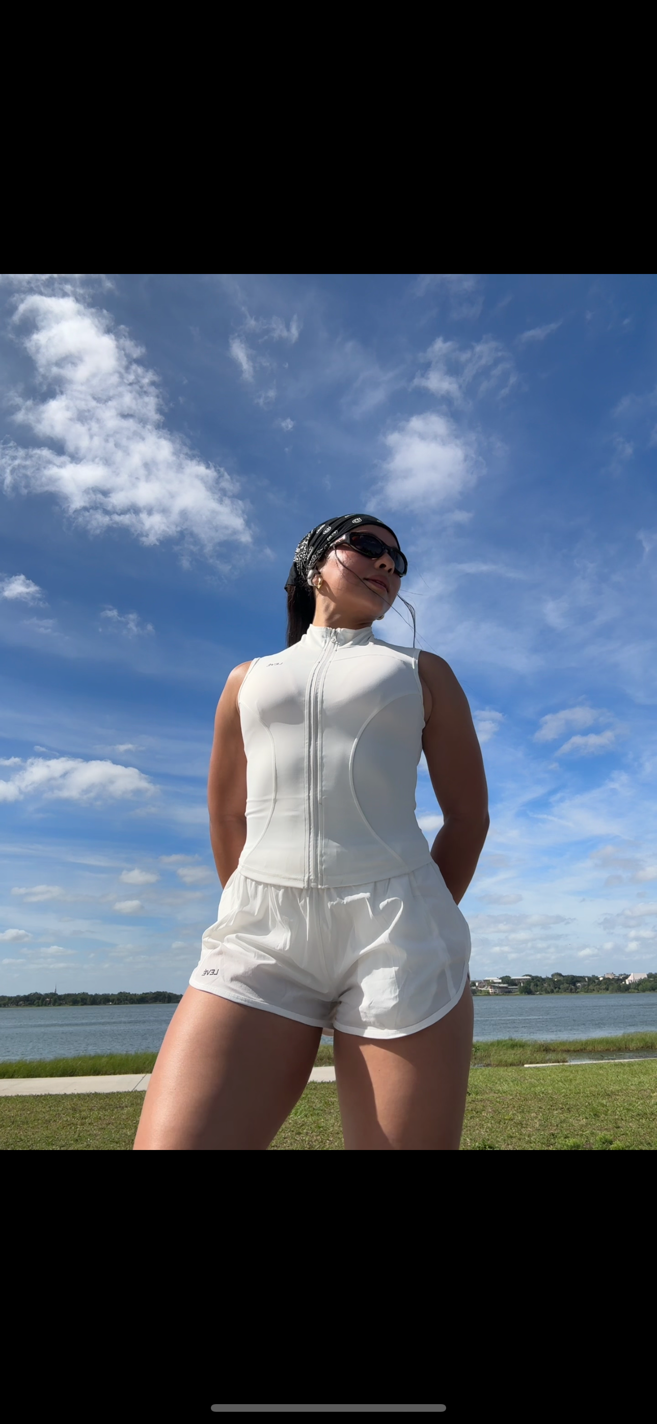 Levé Running Top White