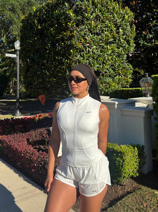 Levé Running Top White