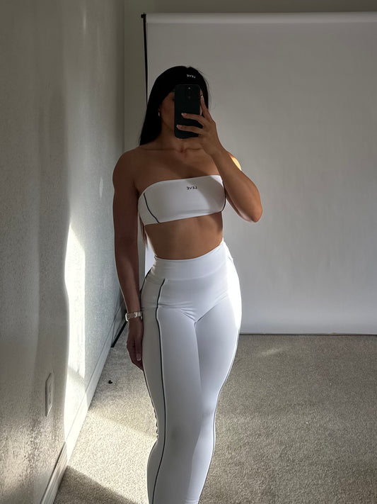 White-Green Stripe Set