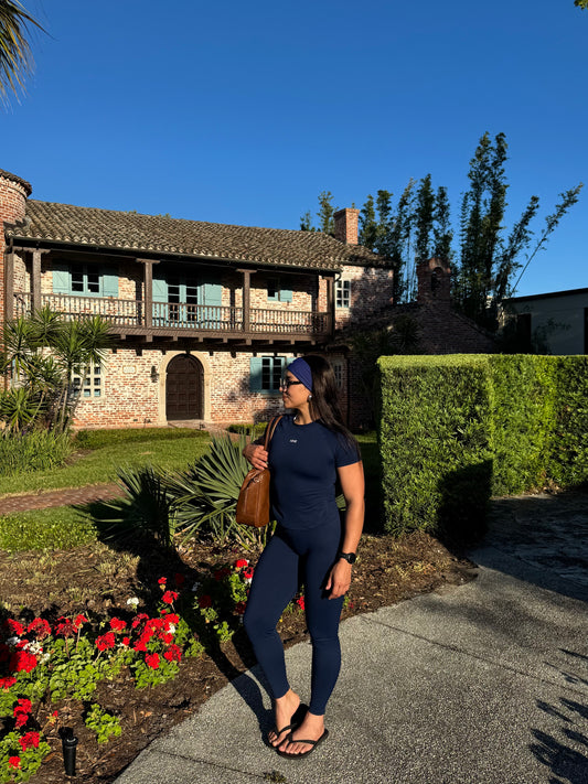 Elevé Navy Seamless Leggings