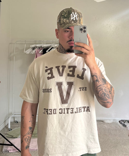 Levé Athletic Dept. T-Shirt Latte