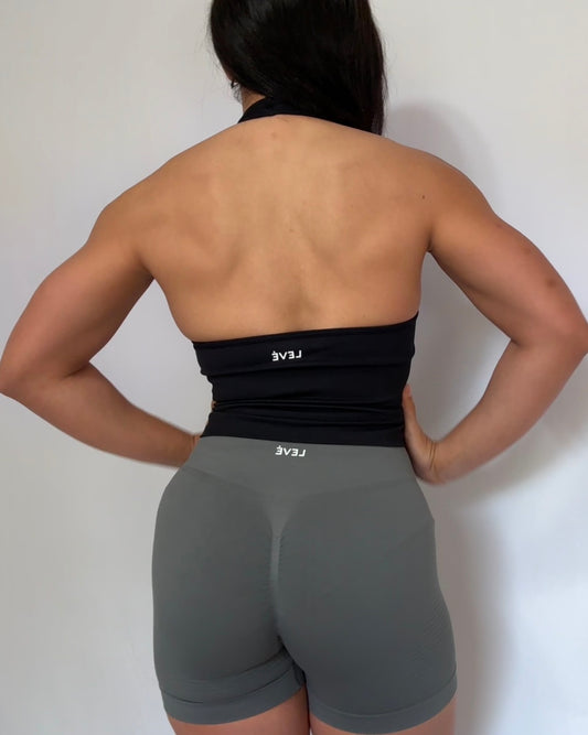 LevéSkin Black Halter Top