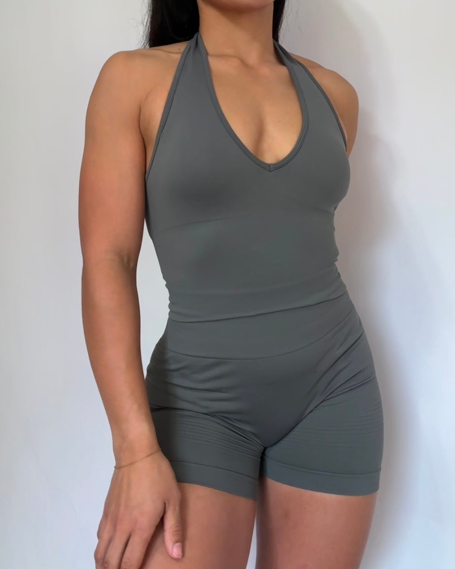 LevéSkin Stone Halter Neck and Short Set