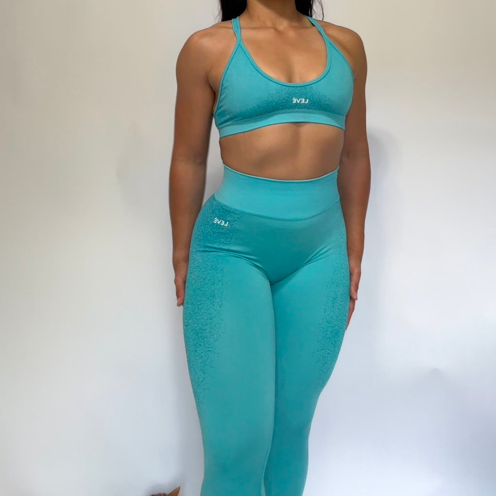 Blue Seamless Leggings